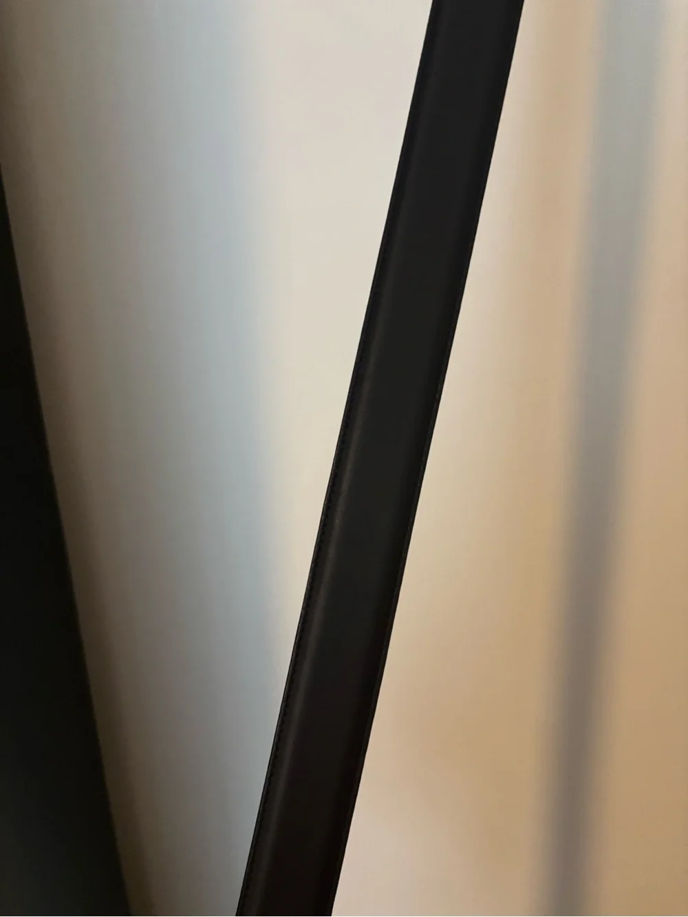 Coach Black Leather Belt with Gold Buckle